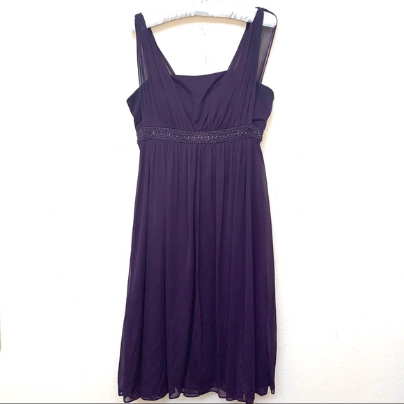 Jessica Howard Dresses & Skirts - Jessica Howard Purple Empire Waist Dress Sz 8